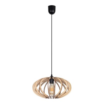 Kattokruunu johdossa EARTH 1xE27/60W/230V musta/beige