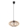 Kattokruunu johdossa EARTH 1xE27/60W/230V musta/beige