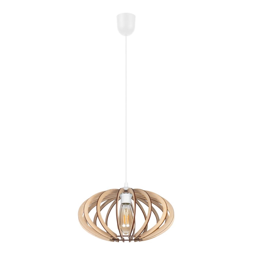 Kattokruunu johdossa EARTH 1xE27/60W/230V valkoinen/beige