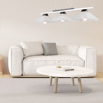 Kattokruunu johdossa ELA 3xE27/60W/230V pyökki - FSC sertifioitu