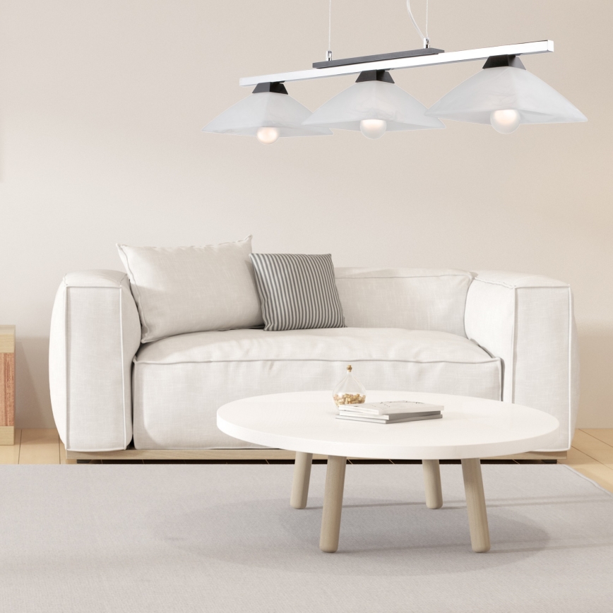 Kattokruunu johdossa ELA 3xE27/60W/230V pyökki - FSC sertifioitu