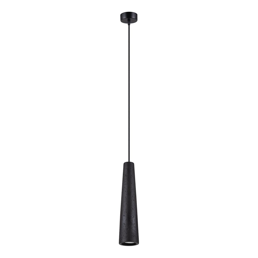 Kattokruunu johdossa ELECTRA 1xGU10/10W/230V betoni/musta