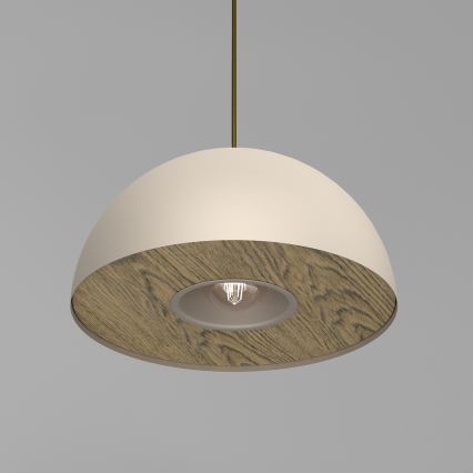 Kattokruunu johdossa ELGUND 1xE27/15W/230V halkaisija 35 cm beige