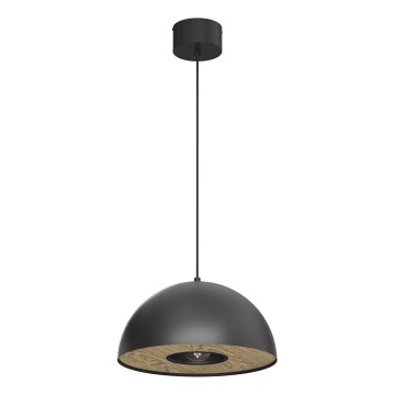 Kattokruunu johdossa ELGUND 1xE27/15W/230V halkaisija 35 cm musta