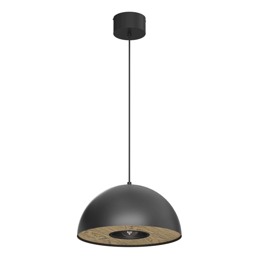 Kattokruunu johdossa ELGUND 1xE27/15W/230V halkaisija 35 cm musta