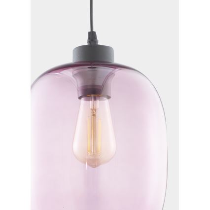Kattokruunu johdossa ELIO 1xE27/60W/230V pinkki
