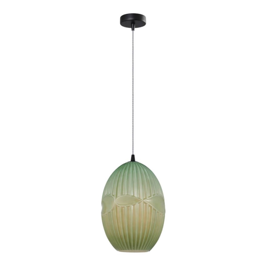 Kattokruunu johdossa ELLIPTIC 1xE27/11W/230V vihreä