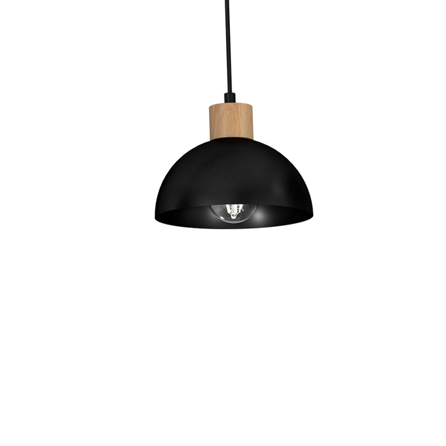 Kattokruunu johdossa ERIK 3xE27/60W/230V beige/musta