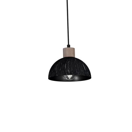 Kattokruunu johdossa ERIK 3xE27/60W/230V ruskea/musta