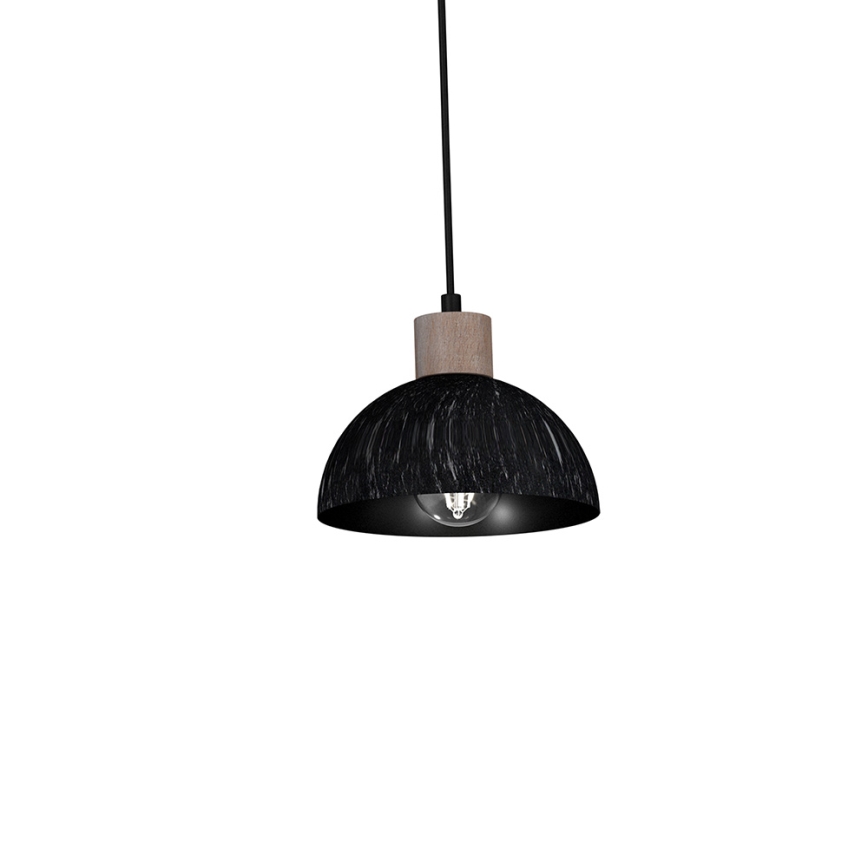 Kattokruunu johdossa ERIK 3xE27/60W/230V ruskea/musta