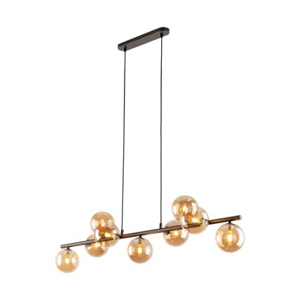 Kattokruunu johdossa ESTERA 9xG9/6W/230V ruskea/savuinen beige