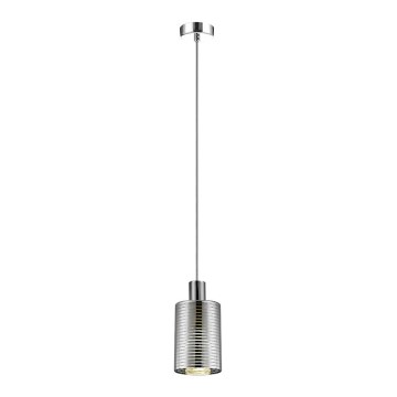 Kattokruunu johdossa EVOLUTION 1xE27/11W/230V kiiltävä kromi