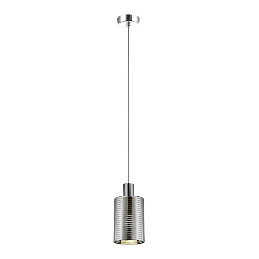 Kattokruunu johdossa EVOLUTION 1xE27/11W/230V kiiltävä kromi