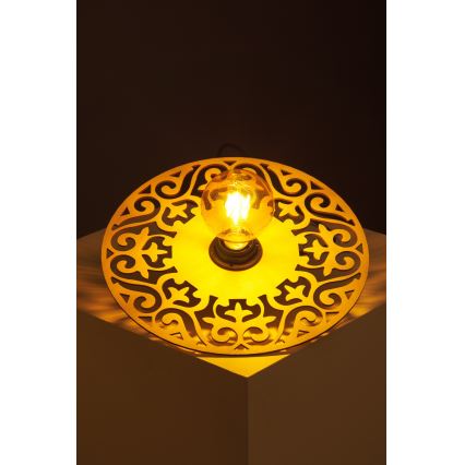 Kattokruunu johdossa FALCO 1xE27/60W/230V halkaisija 30 cm beige