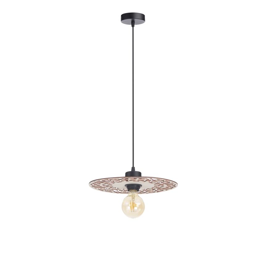 Kattokruunu johdossa FALCO 1xE27/60W/230V halkaisija 30 cm beige
