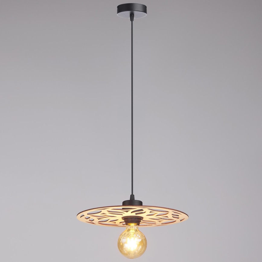 Kattokruunu johdossa FALCO 1xE27/60W/230V halkaisija 30 cm beige