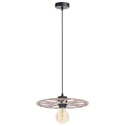 Kattokruunu johdossa FALCO 1xE27/60W/230V halkaisija 30 cm beige