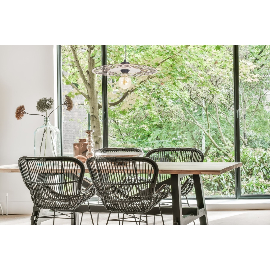 Kattokruunu johdossa FALCO 1xE27/60W/230V halkaisija 40 cm beige