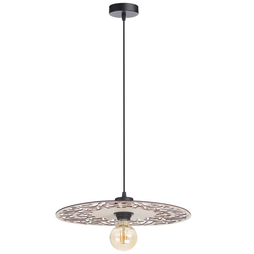 Kattokruunu johdossa FALCO 1xE27/60W/230V halkaisija 40 cm beige