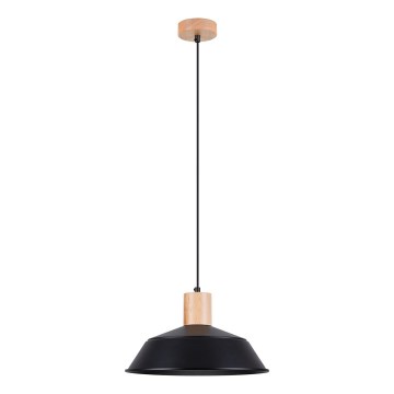 Kattokruunu johdossa FANO 1xE27/15W/230V halkaisija 34 cm musta