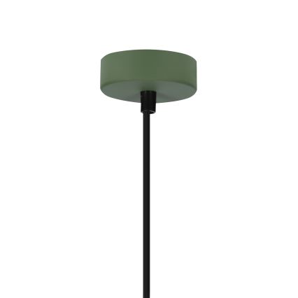 Kattokruunu johdossa FARO 1xE27/40W/230V vihreä/pyökki