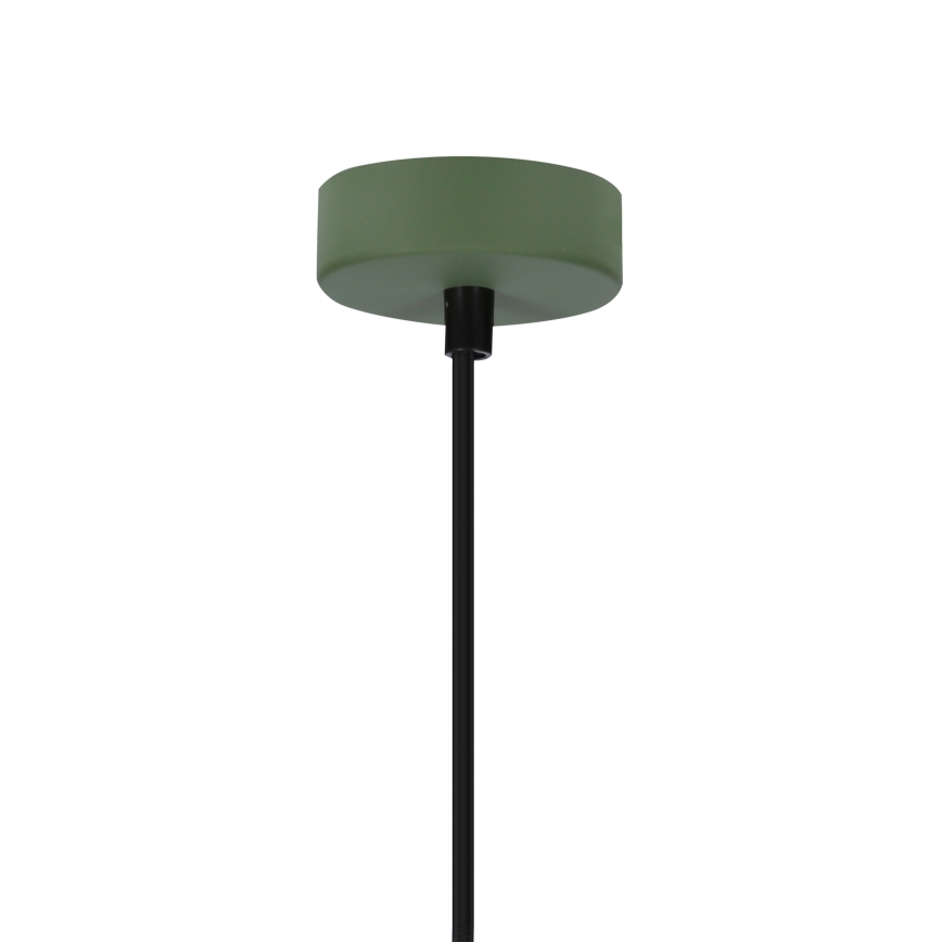 Kattokruunu johdossa FARO 1xE27/40W/230V vihreä/pyökki