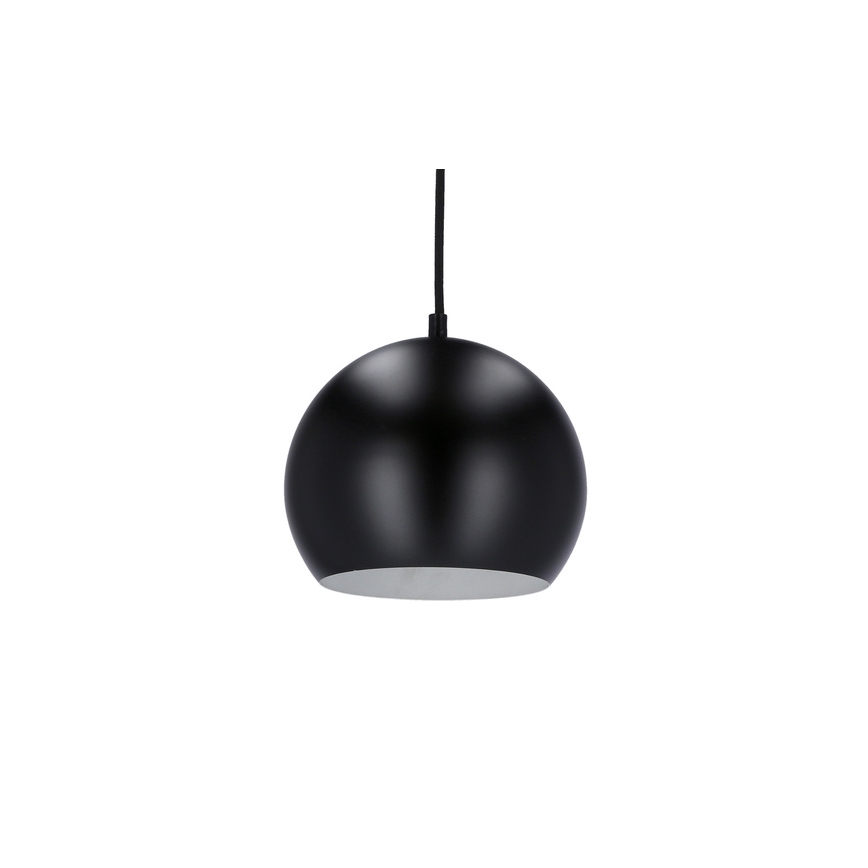 Kattokruunu johdossa FLEN 1xE27/40W/230V d. 20 cm musta