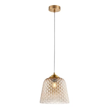 Kattokruunu johdossa FLUID 1xE27/11W/230V beige/kultainen