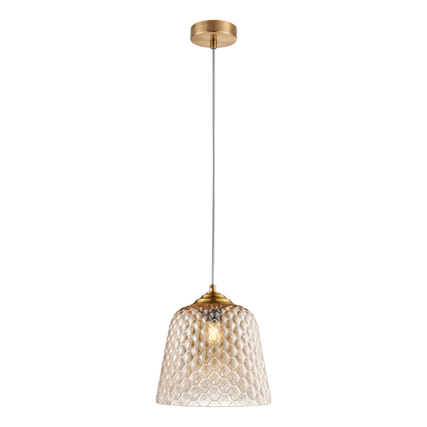 Kattokruunu johdossa FLUID 1xE27/11W/230V beige/kultainen