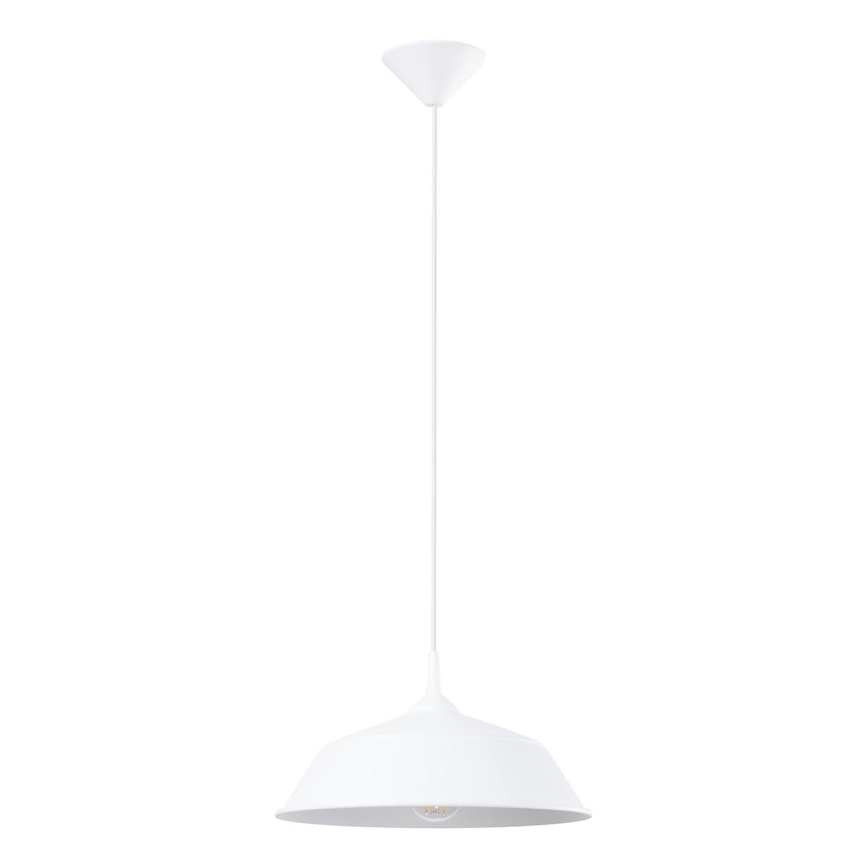 Kattokruunu johdossa FRIKA 1xE27/15W/230V halkaisija 34 cm valkoinen