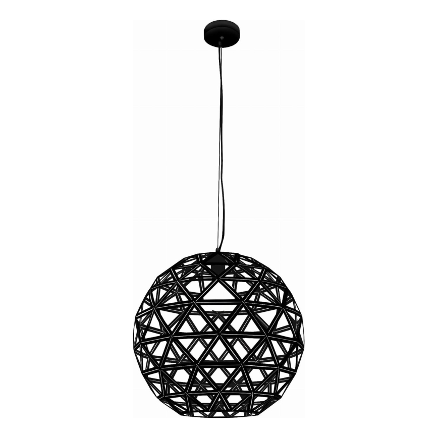 Kattokruunu johdossa FROZEN 1xE27/60W/230V halkaisija 50 cm musta