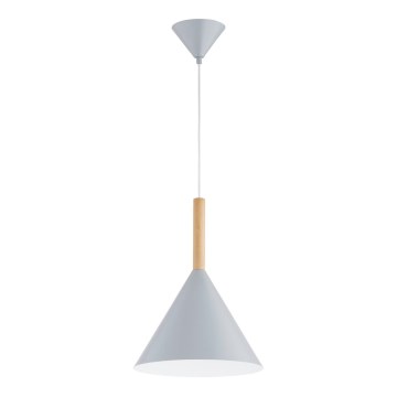 Kattokruunu johdossa FUKS 1xE27/15W/230V harmaa/beige