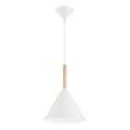 Kattokruunu johdossa FUKS 1xE27/15W/230V kerma/beige