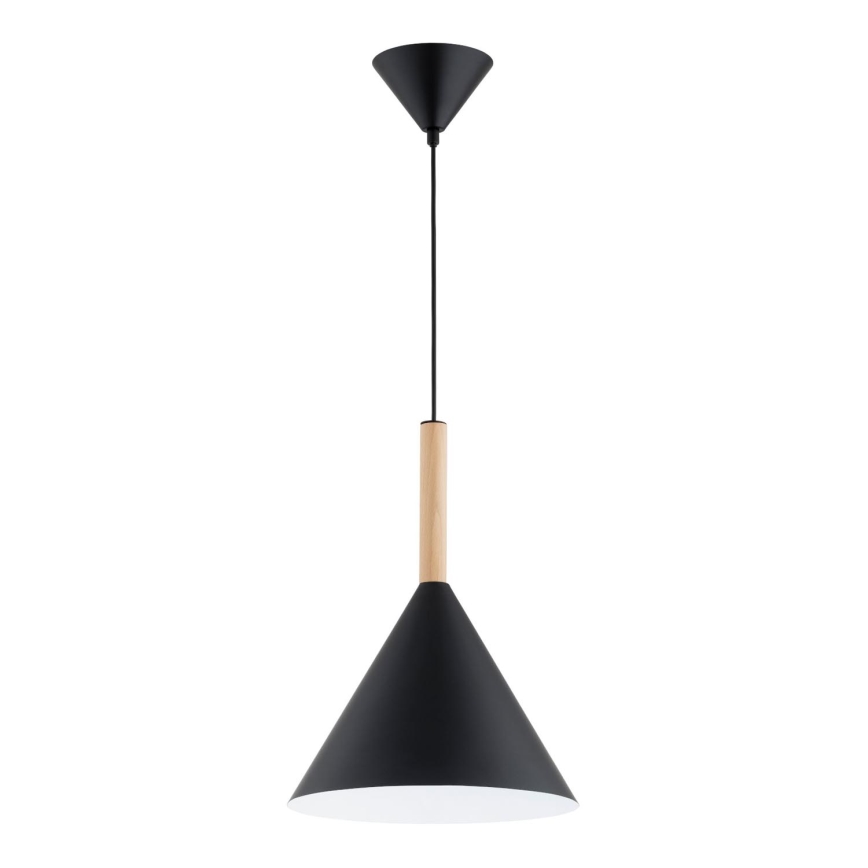 Kattokruunu johdossa FUKS 1xE27/15W/230V musta/beige