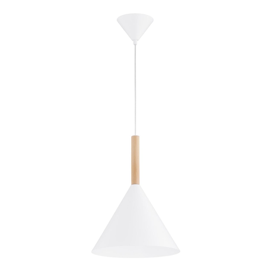 Kattokruunu johdossa FUKS 1xE27/15W/230V valkoinen/beige