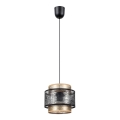 Kattokruunu johdossa GABI 1xE27/60W/230V kultainen/musta halkaisija 20 cm