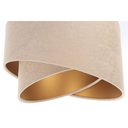 Kattokruunu johdossa GALAXY 3xE27/60W/230V beige/kulta