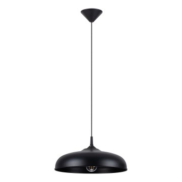 Kattokruunu johdossa GINA 1xE27/15W/230V halkaisija 38 cm musta