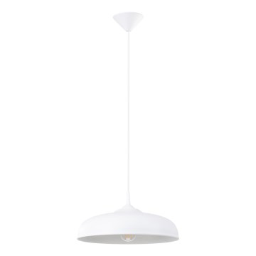 Kattokruunu johdossa GINA 1xE27/15W/230V halkaisija 38 cm valkoinen