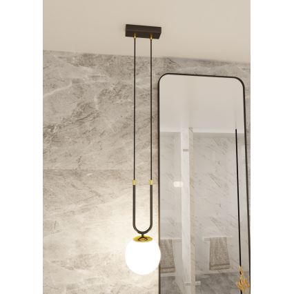 Kattokruunu johdossa GLAM 1xE14/10W/230V musta
