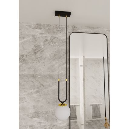 Kattokruunu johdossa GLAM 1xE14/10W/230V musta