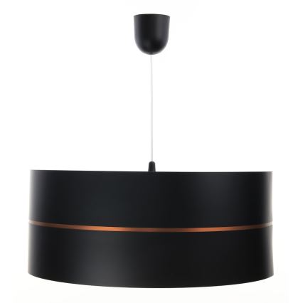 Kattokruunu johdossa GLAM HOME 1xE27/60W/230V d. 40 cm musta