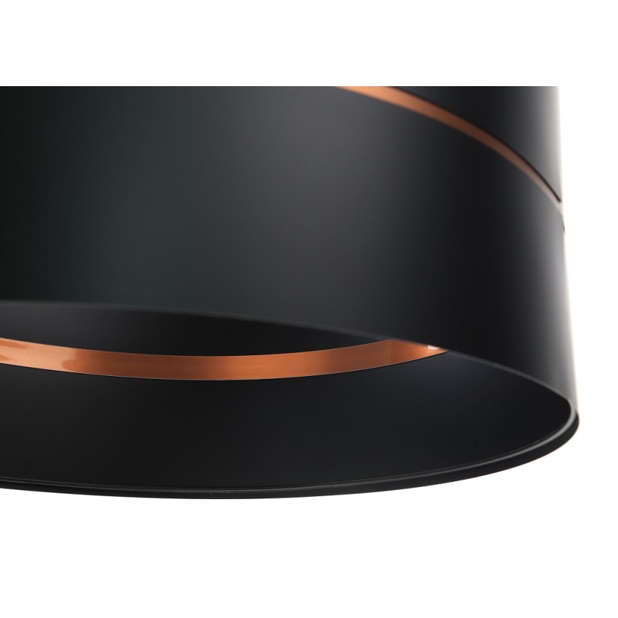 Kattokruunu johdossa GLAM HOME 1xE27/60W/230V d. 40 cm musta