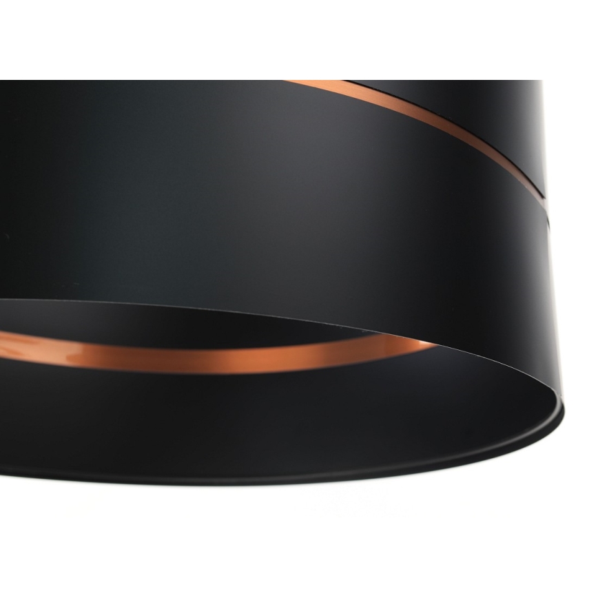 Kattokruunu johdossa GLAM HOME 1xE27/60W/230V d. 40 cm musta