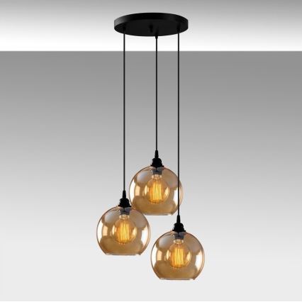 Kattokruunu johdossa GOLD 3xE27/40W/230V