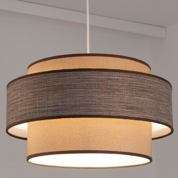 Kattokruunu johdossa GRACE 1xE27/60W/230V beige/ruskea