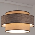 Kattokruunu johdossa GRACE 1xE27/60W/230V halkaisija 40 cm beige/ruskea