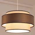 Kattokruunu johdossa GRACE 1xE27/60W/230V halkaisija 40 cm kerma/ruskea