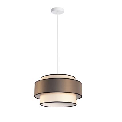 Kattokruunu johdossa GRACE 1xE27/60W/230V kerma/ruskea
