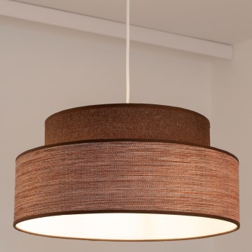 Kattokruunu johdossa GRACE 1xE27/60W/230V ruskea/beige